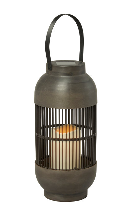 Lykt med solceller Ø15xH33 cm